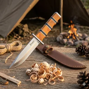 Hunting Knife Fixed Blade, Classic Design