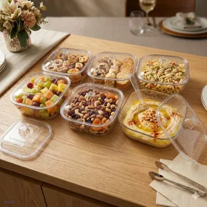 Acrylic Storage Containers Set with Lids