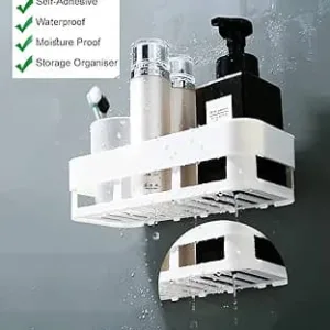 Adhesive Bathroom Organizer Stand